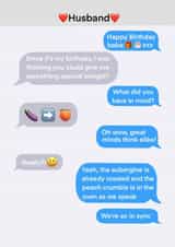 (Butt) Cheeky Happy Birthday Husband card created by StuArt