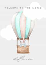 Beautiful neutral new baby congratulations card created by Cally T