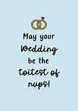 Brooklyn Nine Nine inspired Engagement or wedding card - the toitest of nups created by Perry-Cuff Designs