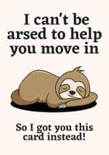Moving in new home funny card created by Firefly Design