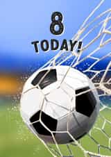 8 Today Football Birthday card created by Evie Garnett Designs