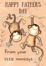 Monkeys Father's day card  created by Kate Garrett