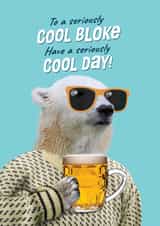 Funny Polar Bear - Cool Bloke Card created by Pink wink