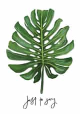 Just to Say | Monstera Plant Card created by Heather Kauffman