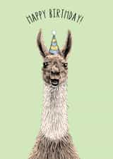 Llama Birthday Card created by Oliver Stockley