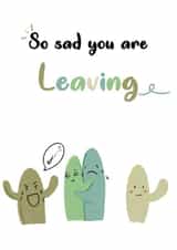 Cactus leaving card created by Kaytealogy 