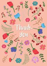 Thank You - Floral Thank You Card created by @Laura Lonsdale Designs