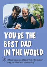 Personalised Father's Day Photo Card created by Banter King - funny misleading warning father's day card.