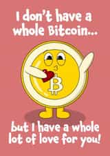 Crypto Bitcoin Love Card created by BeckiLamby