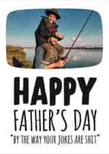 Personalised Father's Day Photo Card created by Banter King - shit jokes cheeky Birthday Personalised Photo Card 12268