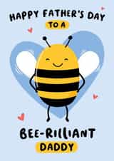 Bee-rilliant Daddy Father's Day Card created by Macie Dot Doodles
