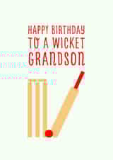 Cricket Grandson Birthday Card created by PEA GREEN PRINTS