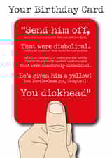 Red Card Birthday Card created by IR Design