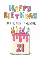 Happy 21st birthday to my awesome niece created by Schnauzer Scribbles