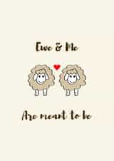 Ewe and Me Card created by PEA GREEN PRINTS