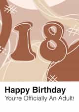 Aesthetic Boho 18th Birthday Card created by Beth Hall Art