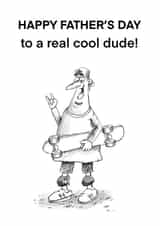 A Fathers Day card for a cool dude created by Scribbly Diddly