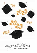 Congratulations | 2025 | Proud Of You |Graduation Greetings Card created by @TheGrafixCat