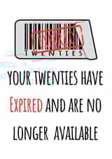 Funny 30th Birthday Card 1002 created by Hint of Sarcasm