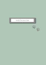 Sympathy card for the loss of a pet created by EJF Illustration