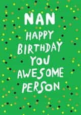 Nan awesome birthday card created by Earlybird
