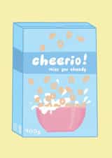 Cute Cheerio Cereal New Job Leaving Card created by Lucy Maggie Designs