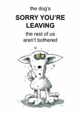 A leaving card with a difference created by Scribbly Diddly