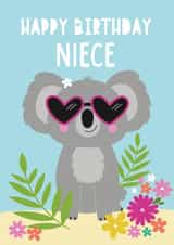 Koala Niece Birthday card created by Sarah Corcoran