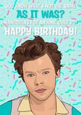 Harry styles As It Was Birthday friend sister 30 card created by The Girl Next Draw Cards