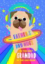 Father's Day Grandad Pug Hug Card created by Colour Pop Prints