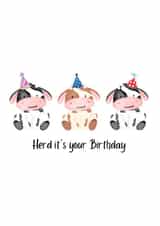 Herd it's your Birthday Card created by ByNatalieAnne