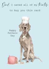 I saved all my treats to buy you this card created by 25Seven