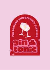 Supersonic Gin & Tonic Card created by Vik