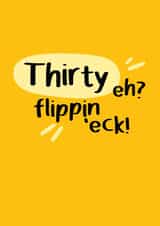 flippin eck 30th Birthday card created by CardsByGem