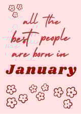 January Birthday Card created by Confetti Cards