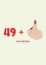 49 + 1 - 50th birthday card created by Jamie Lindsay