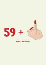59 + 1 - 60th birthday card created by Jamie Lindsay
