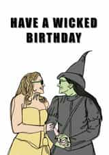HAVE A WICKED BIRTHDAY CARD created by Saluki Studio