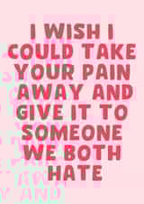 Sympathy card created by Pink + Pip