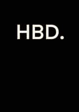 HBD happy birthday created by Messy Ray Designs