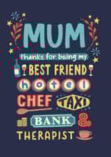 Thanks Mum for... everything created by Jon Hall Design