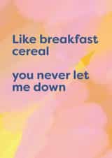 Breakfast cereal created by Cath Tate Cards