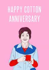 Cotton Wedding Anniversary card created by Adam Regester