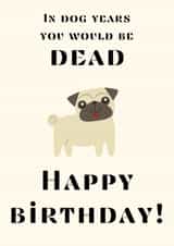Funny and cute birthday card created by Gemma Clark 