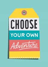 Choose Your Own Adventure Good Luck & Congratulations Card created by Rebecca Duncan