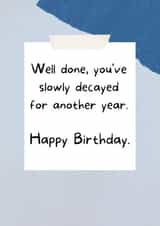 Inappropriate Birthday Card - Absolute Sass created by Absolute Sass.