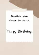 Inappropriate Offensive Birthday Card 1003 created by Absolute Sass.