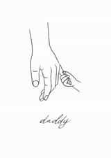 Daddy | New Dad | First Father's Day | Father's Day Greetings Card created by @TheGrafixCat