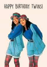 Happy Birthday Twins! Card created by Poppy & Mabel