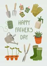 Classic Fathers Day Card - Dad - Gardening - Happy Father's Day created by Swish & Scribble